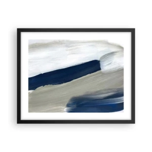 Poster in einem schwarzem Rahmen - Begegnung mit dem Weißsein - 50x40 cm