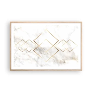 Poster in einem Rahmen aus heller Eiche - Ein Blick in die Unendlichkeit - 91x61 cm