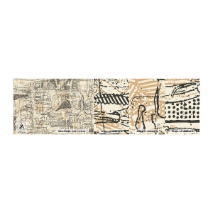 Fototapetenmuster Standard Eco - Es wartet darauf, entschlüsselt zu werden - Grafik, Stück, Abstraktion - 100x30 cm