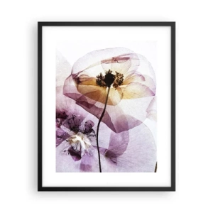 Poster in einem schwarzem Rahmen - Transparente Körperblumen - 40x50 cm