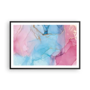 Poster in einem schwarzem Rahmen - Begegnung und Durchdringung - 91x61 cm