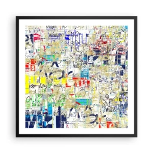 Poster in einem schwarzem Rahmen - Es freut einfach die Augen - 60x60 cm