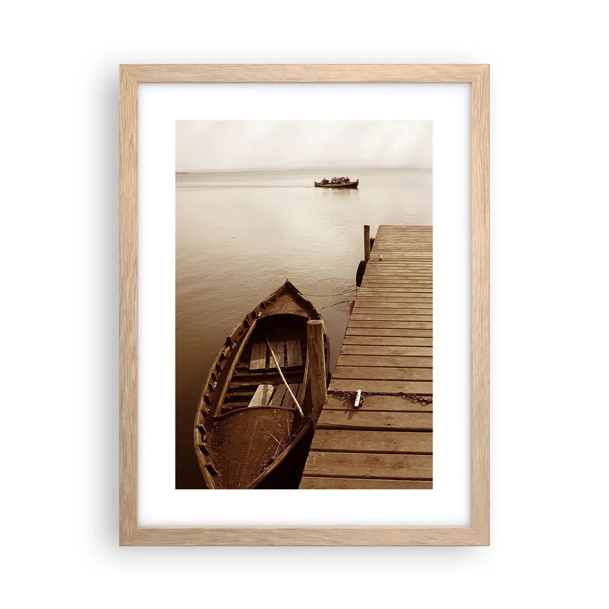 Poster in einem Rahmen aus heller Eiche - Großer Frieden - 30x40 cm