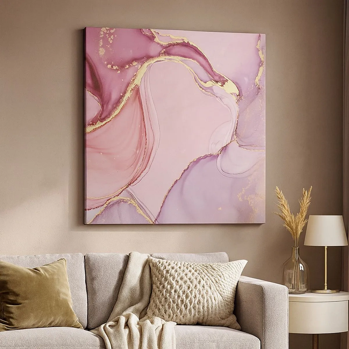 Bild auf Leinwand - Leinwandbild - Eine Liebkosung der Farben - 30x30 cm