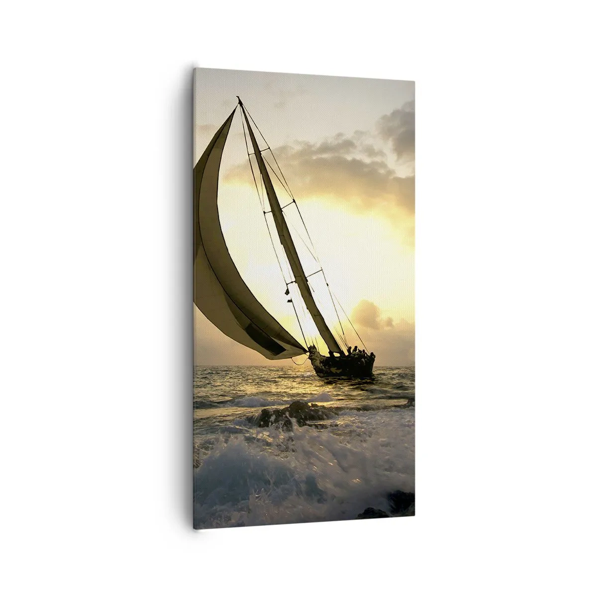 Bild auf Leinwand - Leinwandbild - Mit dem Wind und gegen den Wind - 65x120 cm