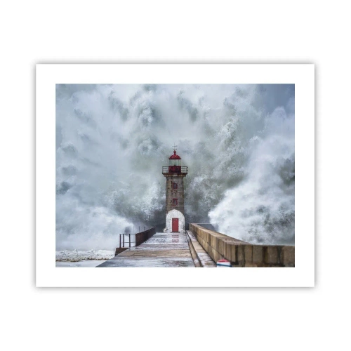 Poster - Das Rauschen des Wassers, der Lärm wird wehen - 50x40 cm