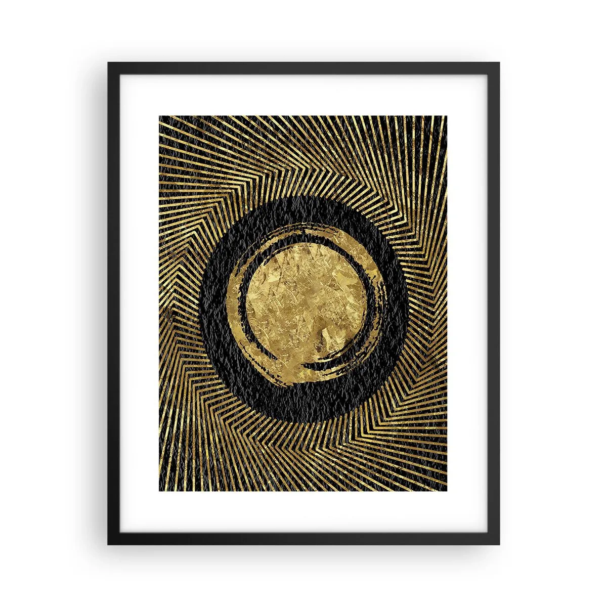 Poster in einem schwarzem Rahmen - Glamour-Komposition - 40x50 cm