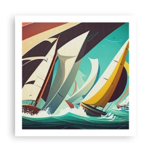 Poster - Viel Glück mit den Elementen - 60x60 cm