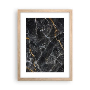 Poster in einem Rahmen aus heller Eiche - Das Innenleben des Steins - 30x40 cm