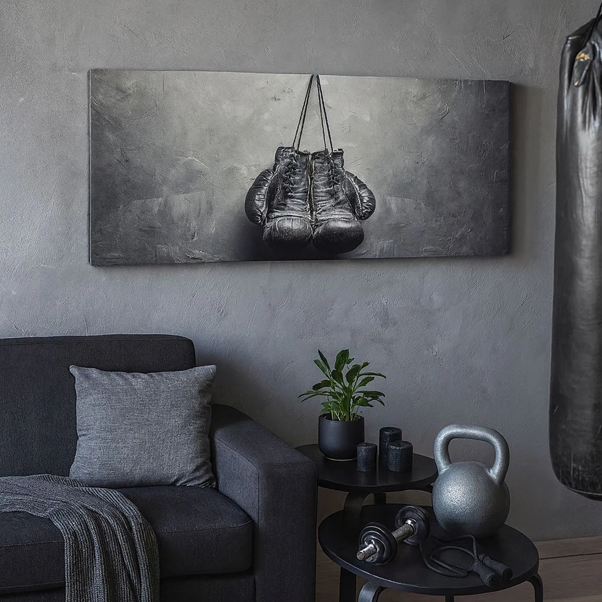 Bild auf Leinwand - Leinwandbild - Zeit des Kampfes und Zeit des Friedens - 100x40 cm