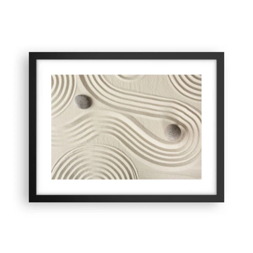 Poster in einem schwarzem Rahmen - Ein Hauch von Wärme - 40x30 cm