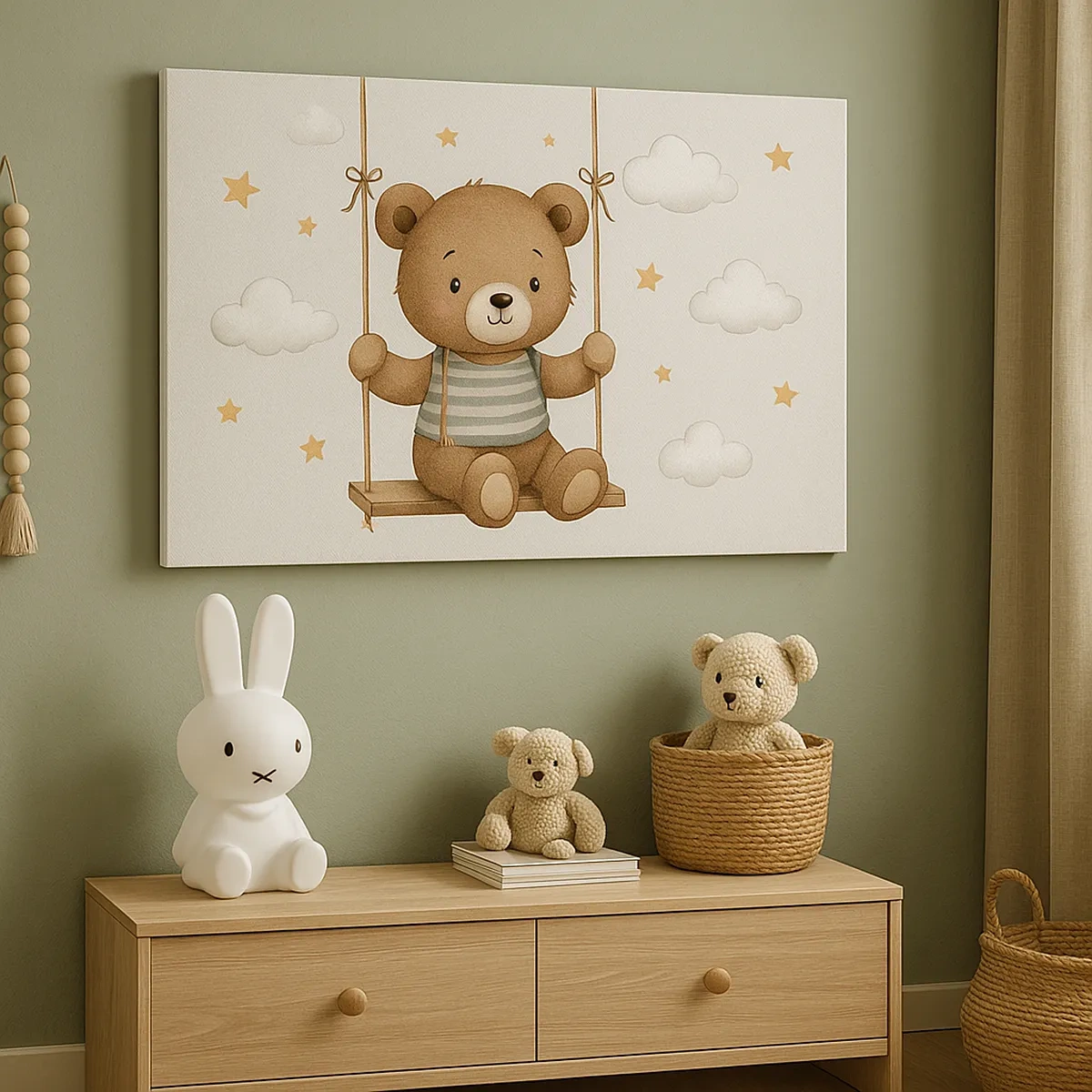 Bild auf Leinwand - Leinwandbild - Rennen zum Licht - 30x30 cm