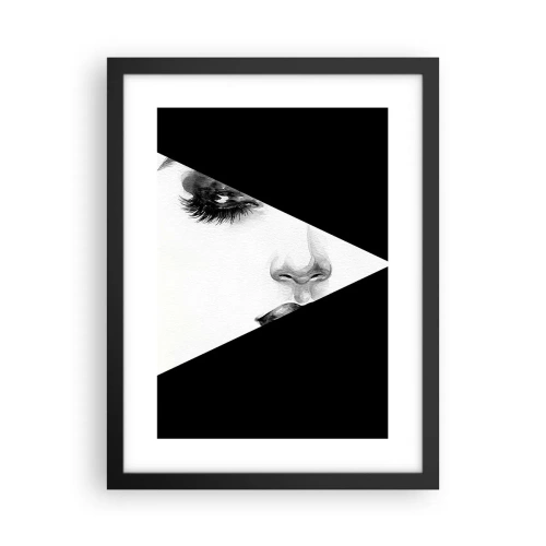 Poster in einem schwarzem Rahmen - Immer unentdeckt - 30x40 cm