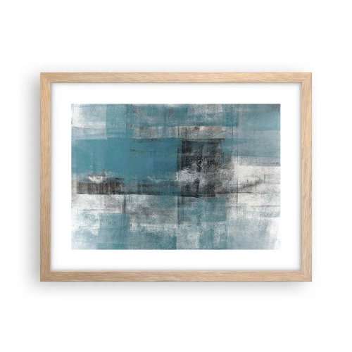 Poster in einem Rahmen aus heller Eiche - Wasser und Luft - 40x30 cm
