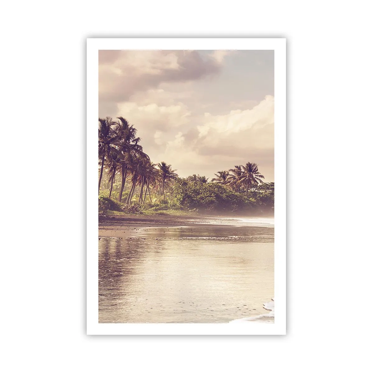 Poster - Die Liebkosung der Wellen - 61x91 cm