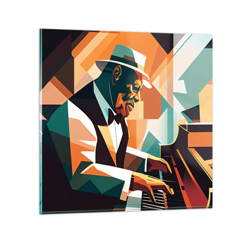 Glasbild - Bild auf glas - Alles vom Jazz - 50x50 cm