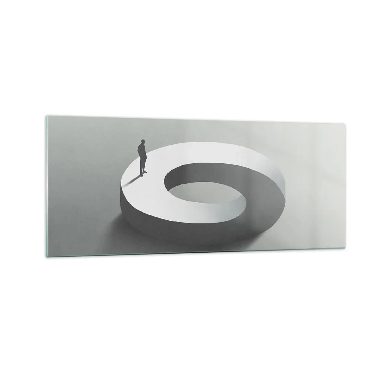 Glasbild - Bild auf glas - Und wie soll man davon klug werden - 100x40 cm