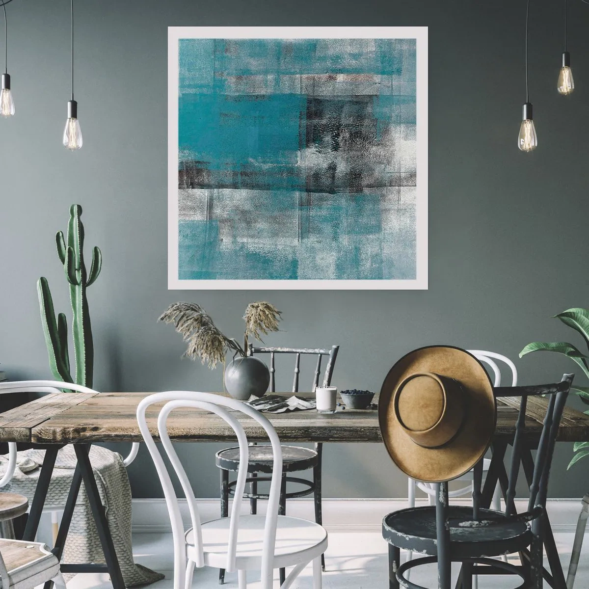 Poster - Wasser und Luft - 40x40 cm