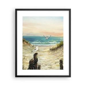 Poster in einem schwarzem Rahmen - Windlose Abgeschiedenheit - 40x50 cm