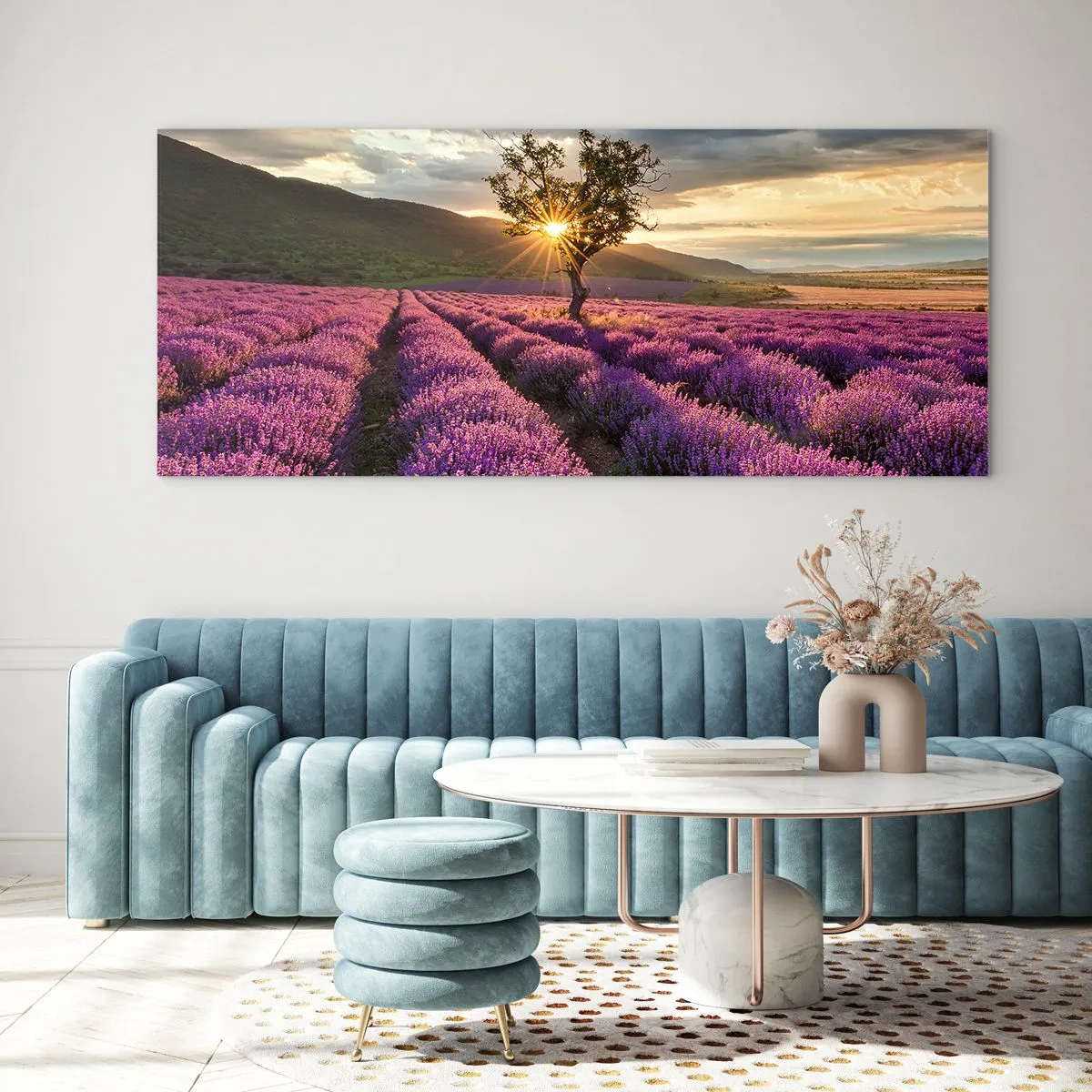 Glasbild - Bild auf glas - Fliederfarbenes Aroma - 100x40 cm