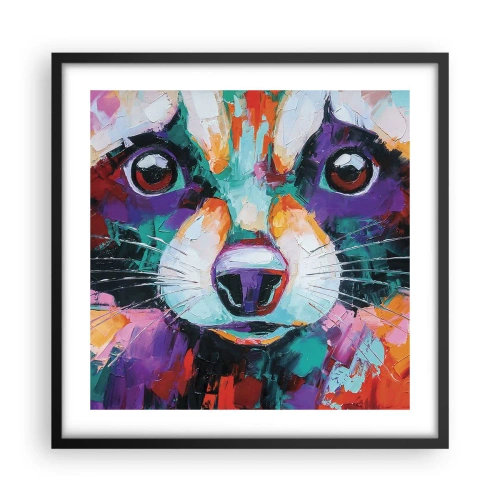 Poster in einem schwarzem Rahmen - Nur gute Emotionen - 50x50 cm