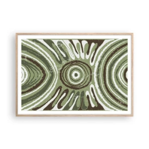 Poster in einem Rahmen aus heller Eiche - Explosion von Emotionen - 100x70 cm