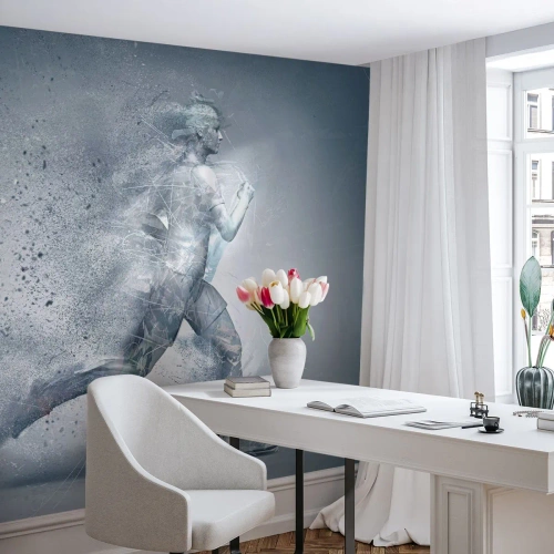 Maßgeschneiderte Fototapete Premium Canvas - Kristallklare Energie - Abstraktion, Grafik, Läufer