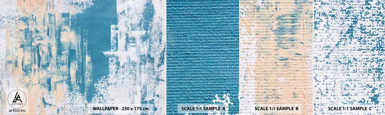 Fototapetenmuster Standard Eco - Durch einen Eiszapfen - Abstraktion, Stück, Modernes Muster - 100x30 cm