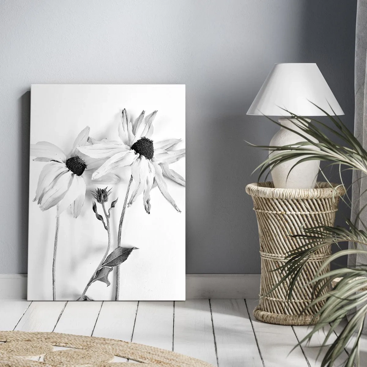 Bild auf Leinwand - Leinwandbild - Niemand will allein sein - 45x80 cm