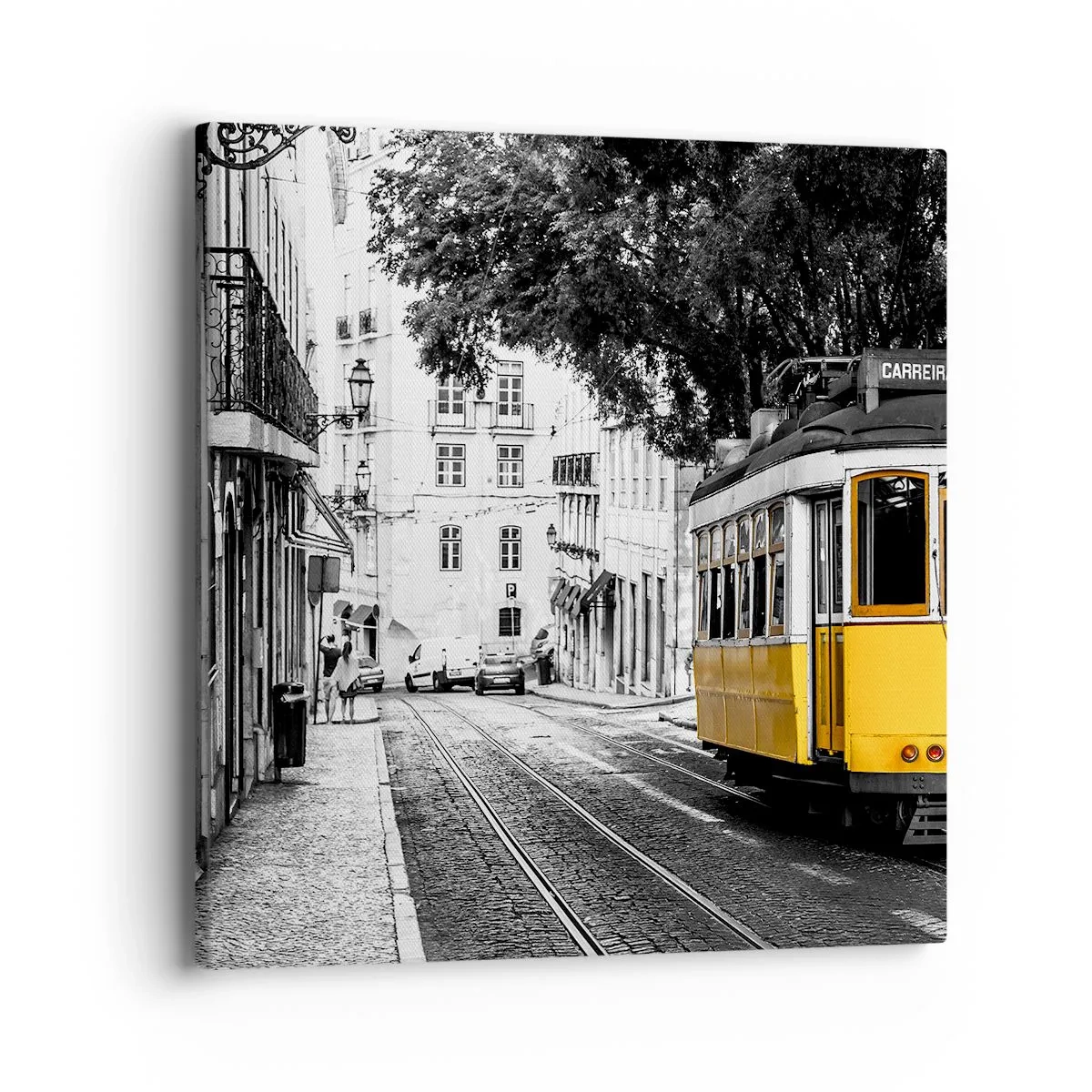 Bild auf Leinwand - Leinwandbild - Und Fado im Hintergrund - 40x40 cm