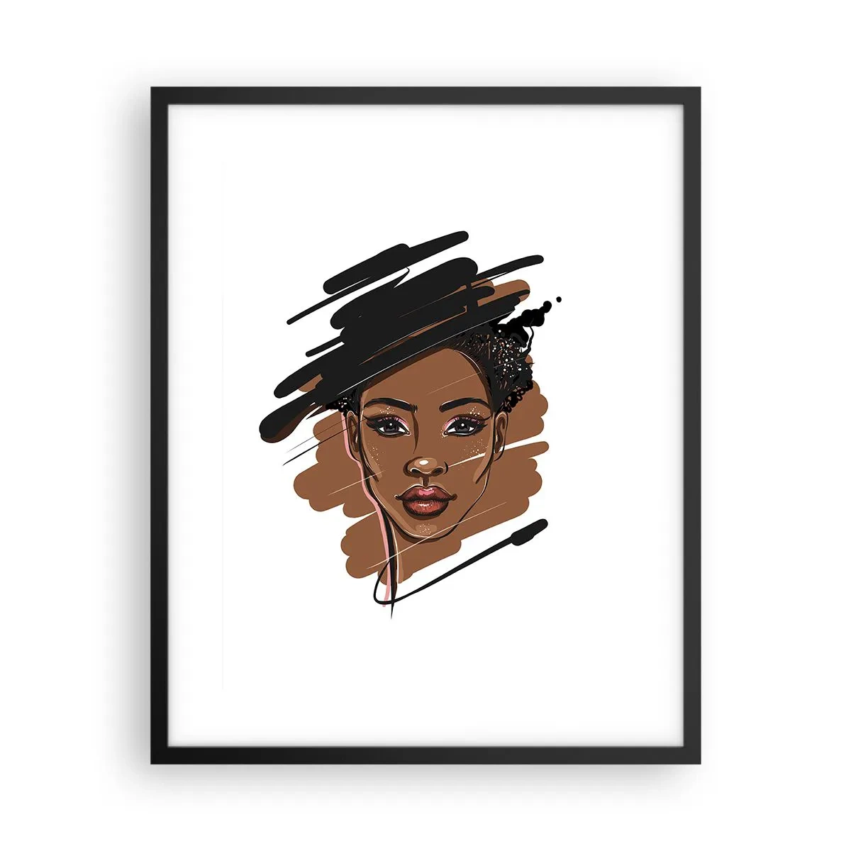 Poster in einem schwarzem Rahmen - Süß wie Schokolade - 40x50 cm