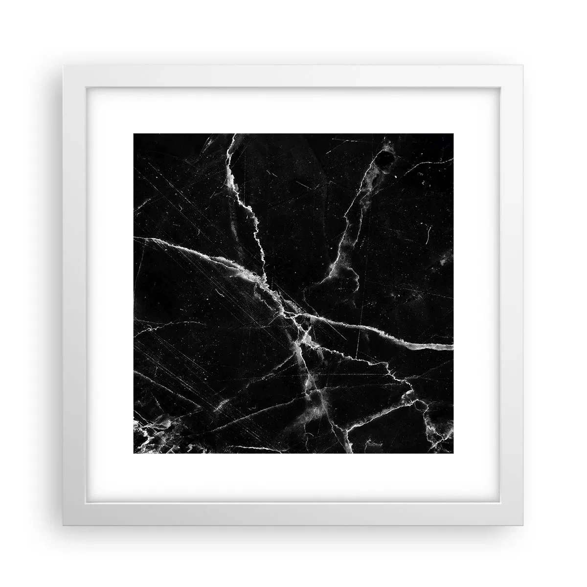 Poster in einem weißen Rahmen - Geheimleben des Steins - 30x30 cm