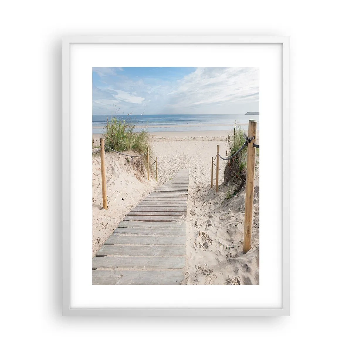 Poster in einem weißen Rahmen - Bis zum Horizont - 40x50 cm