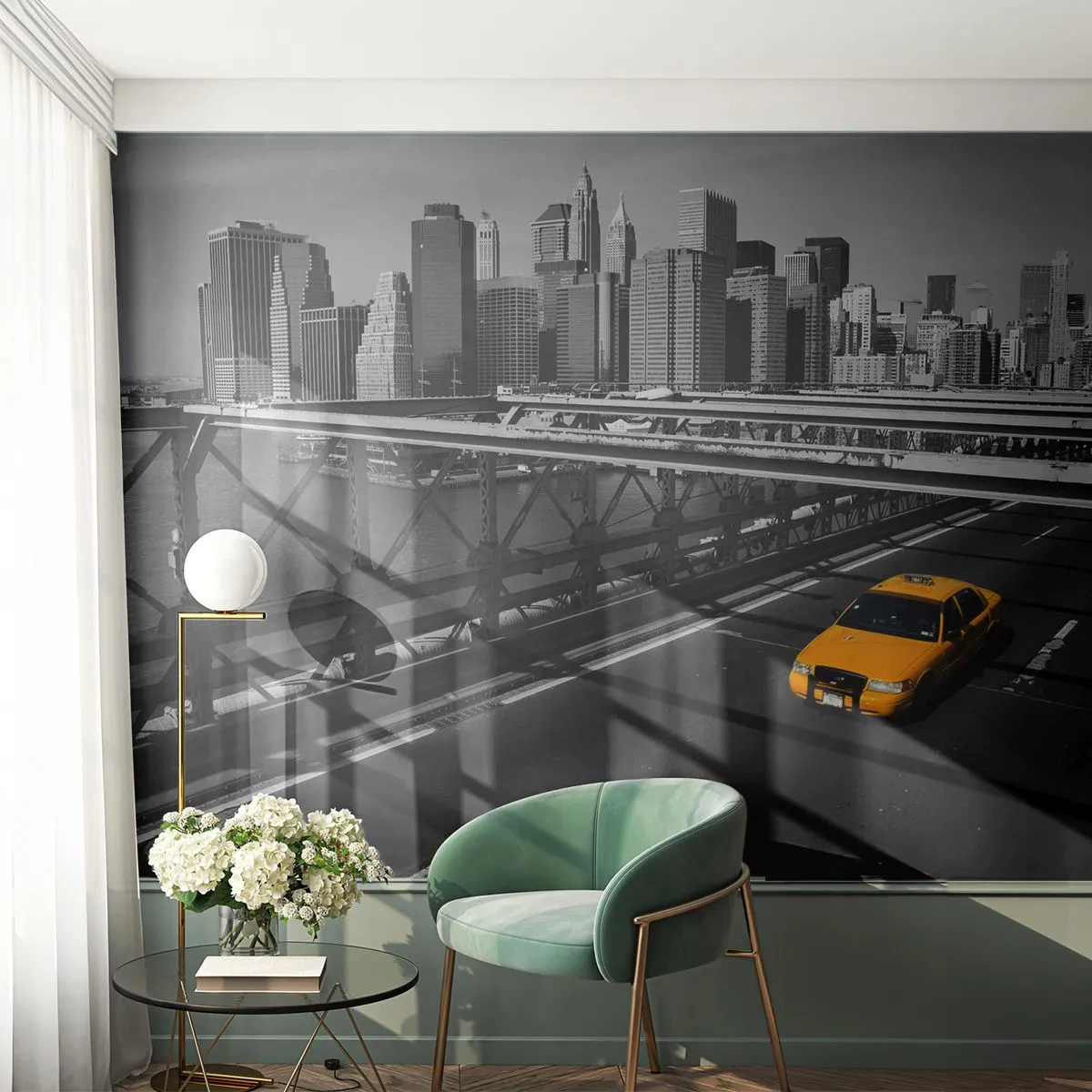 Fototapete Premium Canvas - Die Farbe einer Großstadt - Stadt, New York, Die Architektur - 250x175 cm
