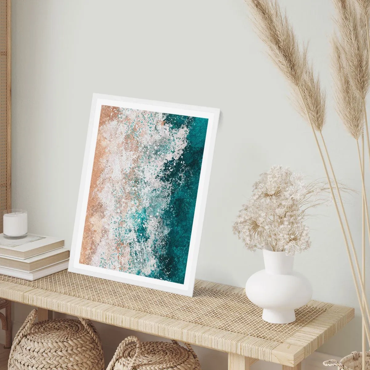 Poster in einem weißen Rahmen - Meeresgeschichten - 50x70 cm