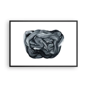 Poster in einem schwarzem Rahmen - Es ist nicht so einfach - 91x61 cm