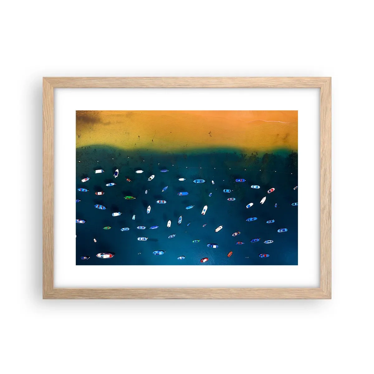 Poster in einem Rahmen aus heller Eiche - Feiertagsspiel - 40x30 cm