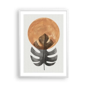 Poster in einem weißen Rahmen - Immer die Sonne - 50x70 cm