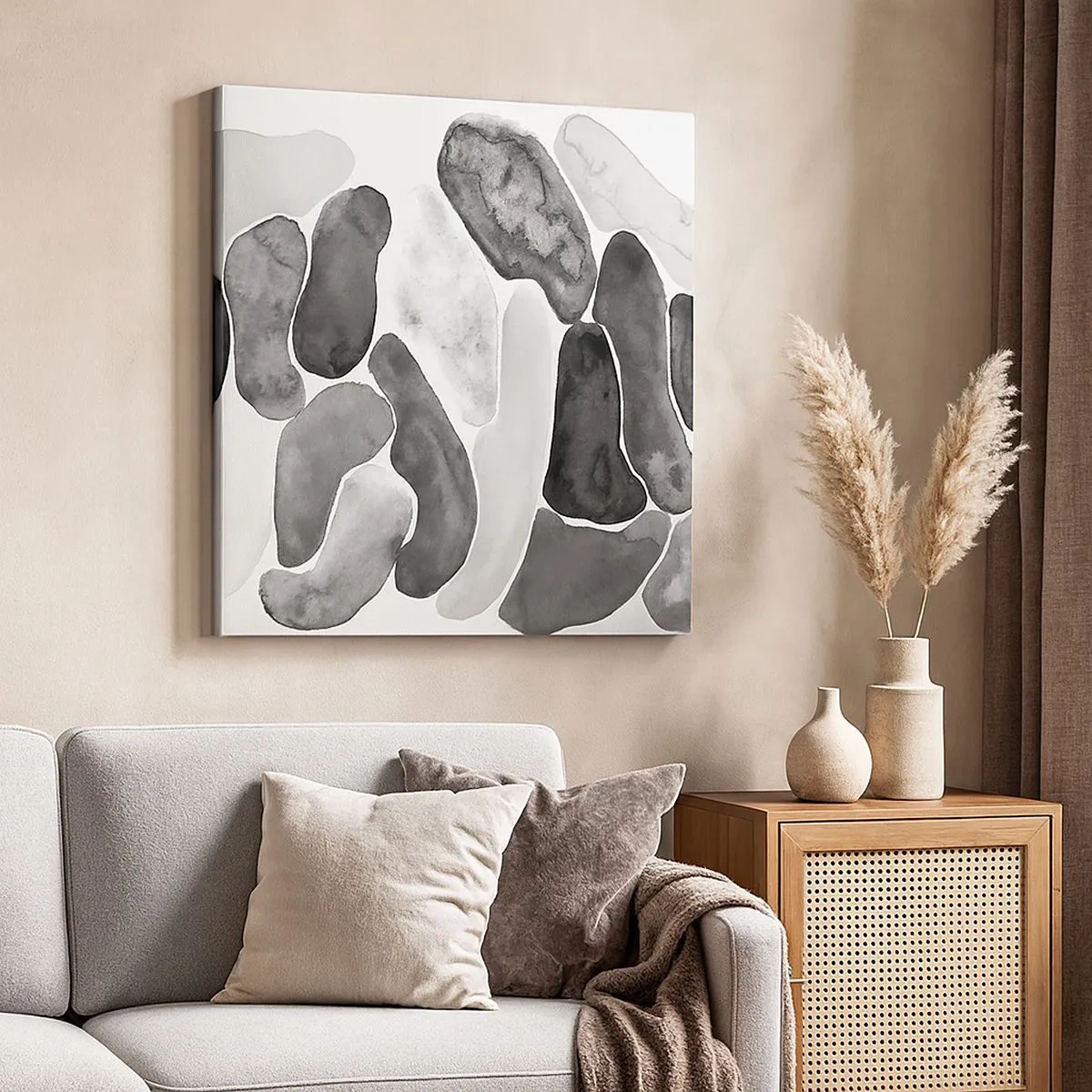 Bild auf Leinwand - Leinwandbild - Felsige Abstraktion - 30x30 cm