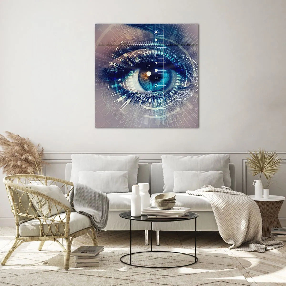 Glasbild - Bild auf glas - Du denkst du kennst mich - 70x70 cm