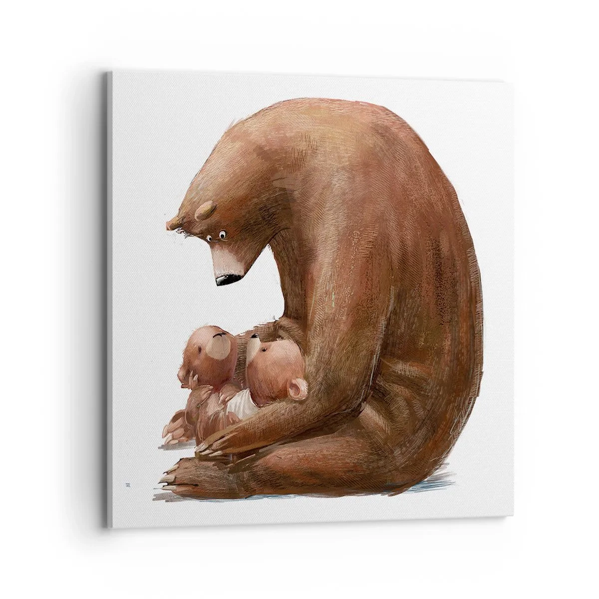 Bild auf Leinwand - Leinwandbild - Süße Träume, Kinder - 70x70 cm