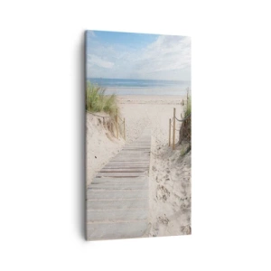 Bild auf Leinwand - Leinwandbild - Bis zum Horizont - 45x80 cm