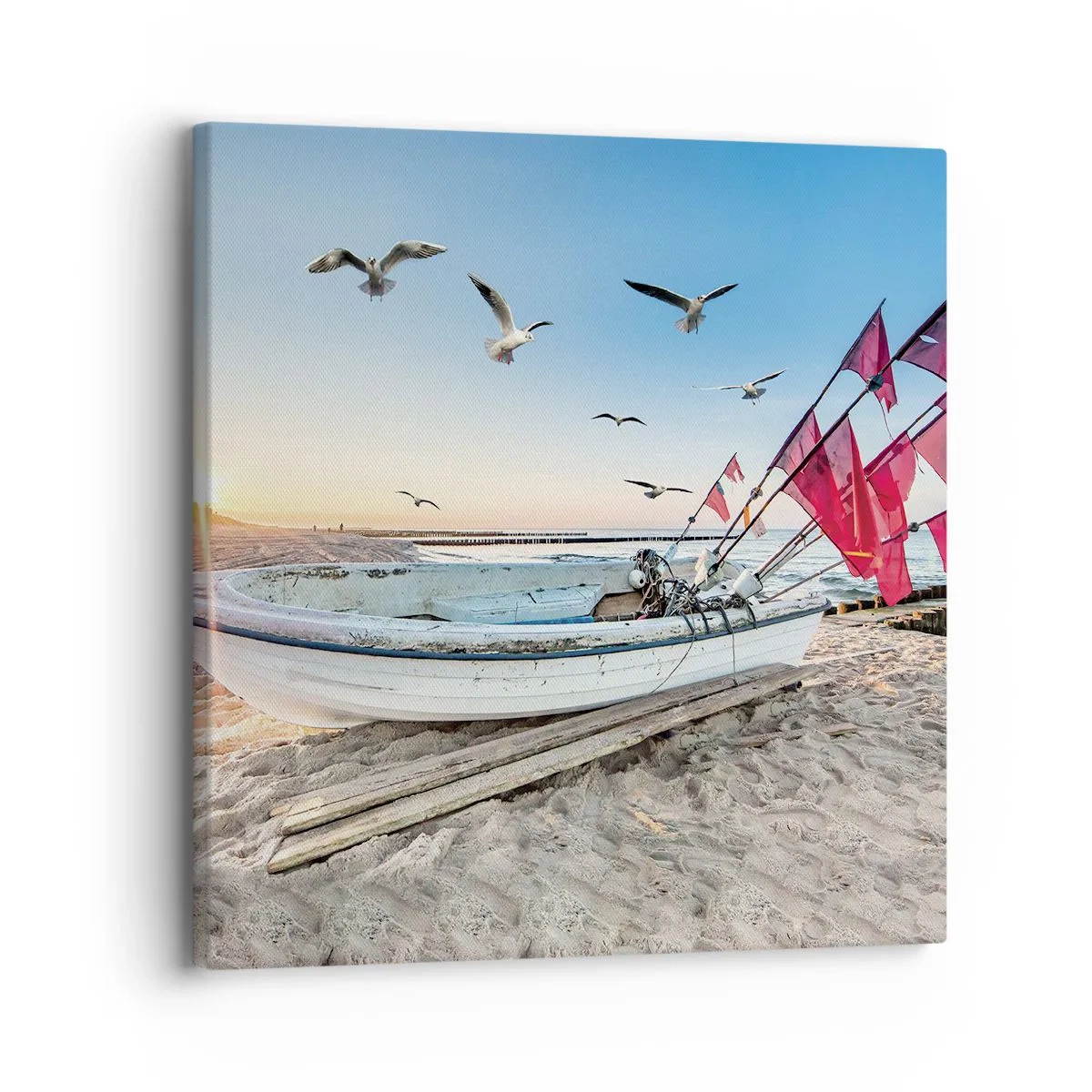 Bild auf Leinwand - Leinwandbild - Wohlverdiente Ruhe - 30x30 cm