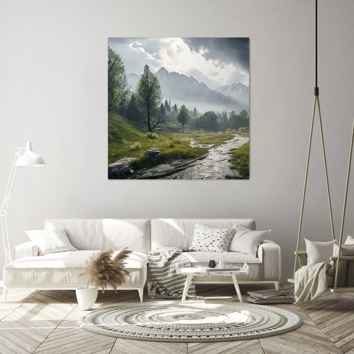 Bild auf Leinwand - Leinwandbild - Hin und zurück - 60x60 cm