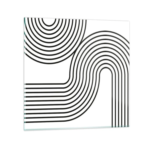 Glasbild - Bild auf glas - An der Kurve - 70x70 cm