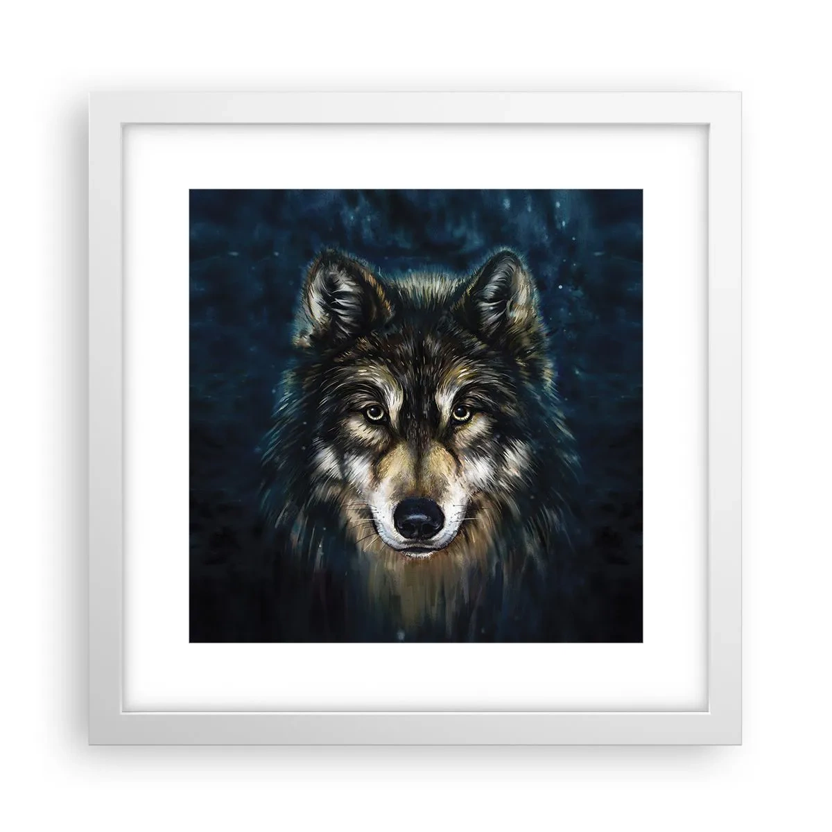 Poster in einem weißen Rahmen - Alpha? Und Omega - 30x30 cm