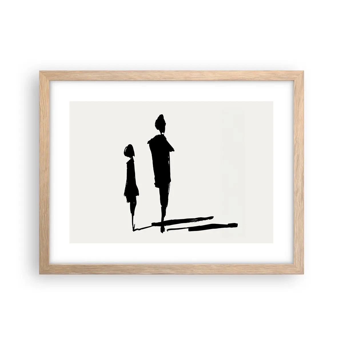 Poster in einem Rahmen aus heller Eiche - Mit Sicherheit zusammen? - 40x30 cm