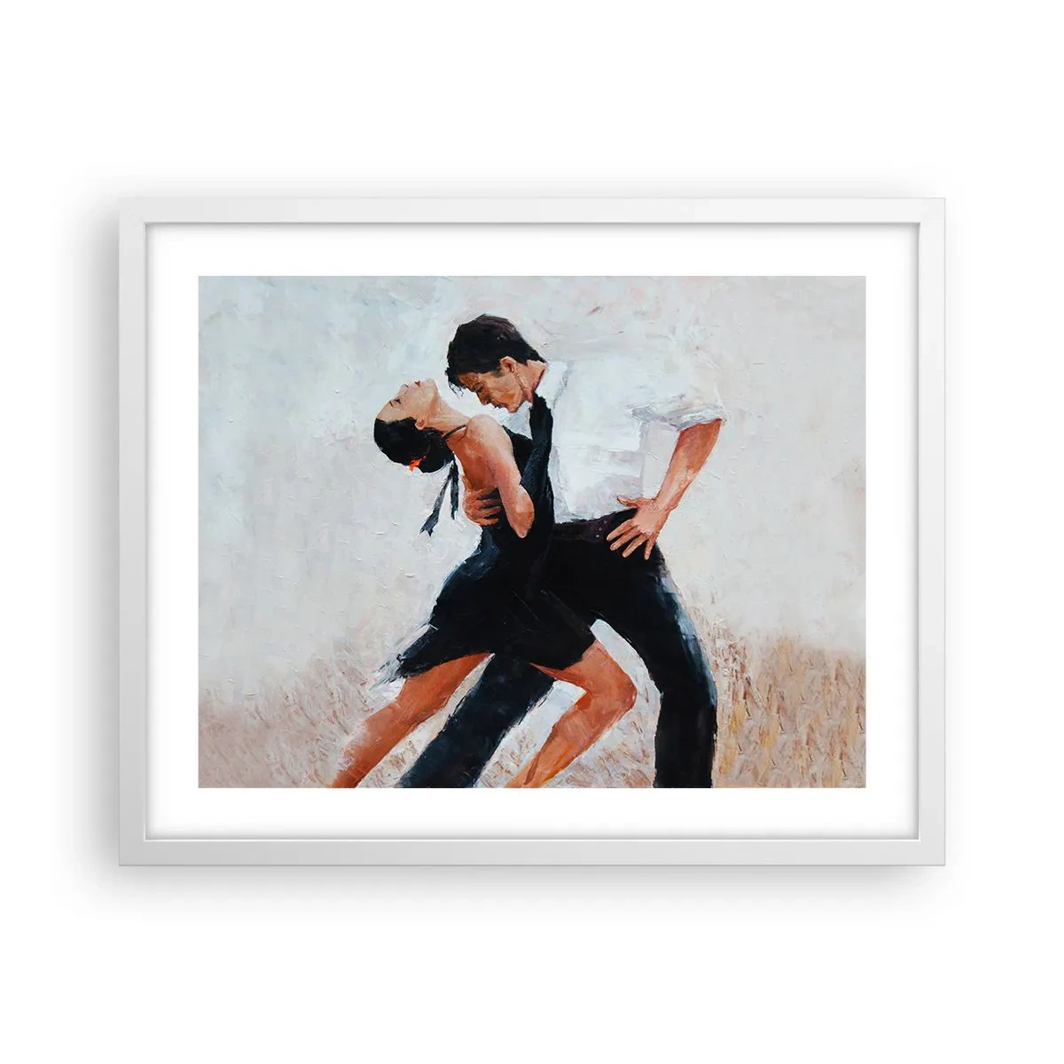 Poster in einem weißen Rahmen - Tango meiner Träume und Träume - 50x40 cm