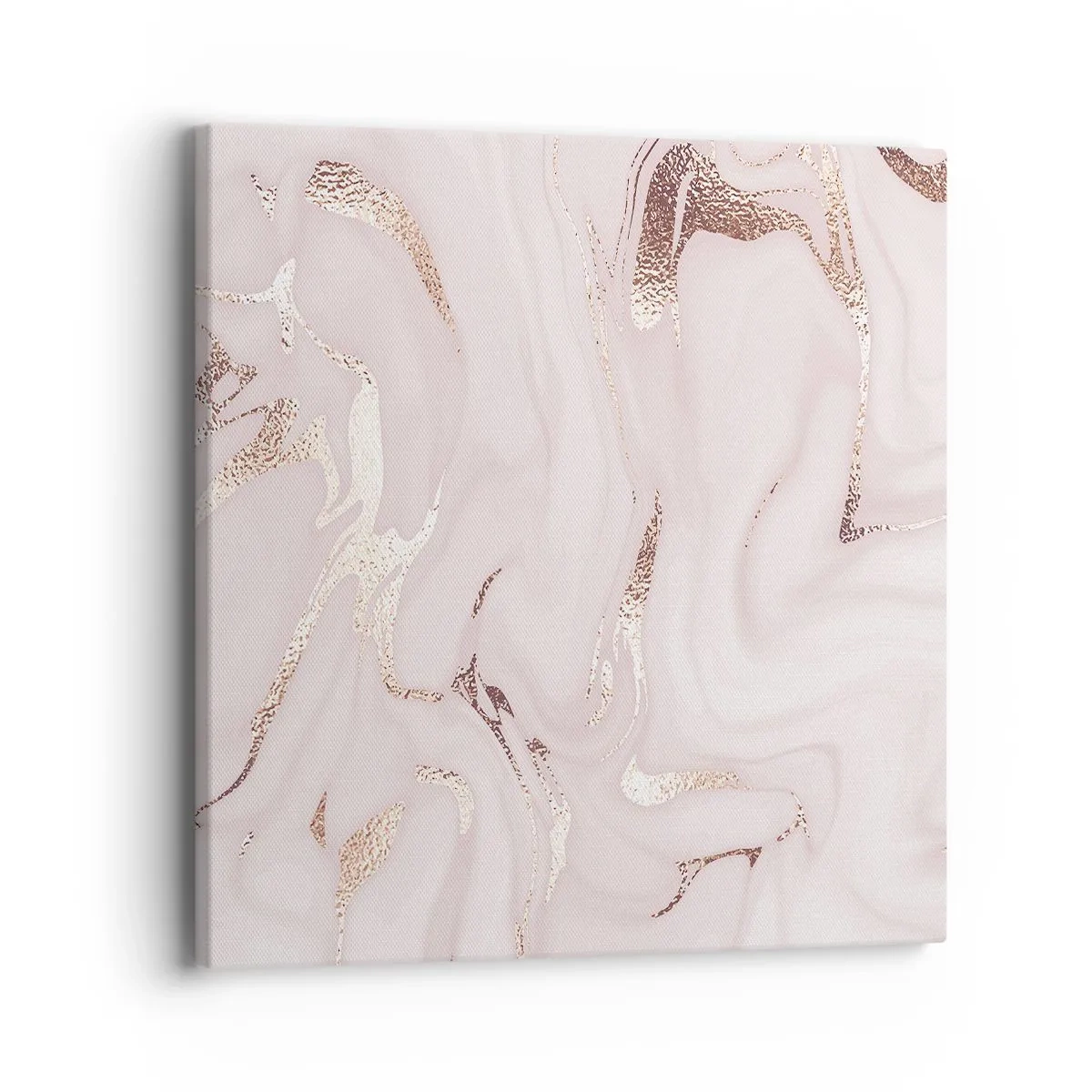 Bild auf Leinwand - Leinwandbild - In einem rosa Schal - 40x40 cm