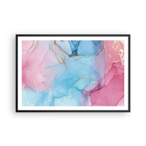 Poster in einem schwarzem Rahmen - Begegnung und Durchdringung - 91x61 cm